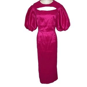 Aomei Sheath Maxi Dress Fuchsia Sz 1XL